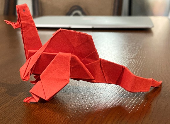Origami spinosaurus